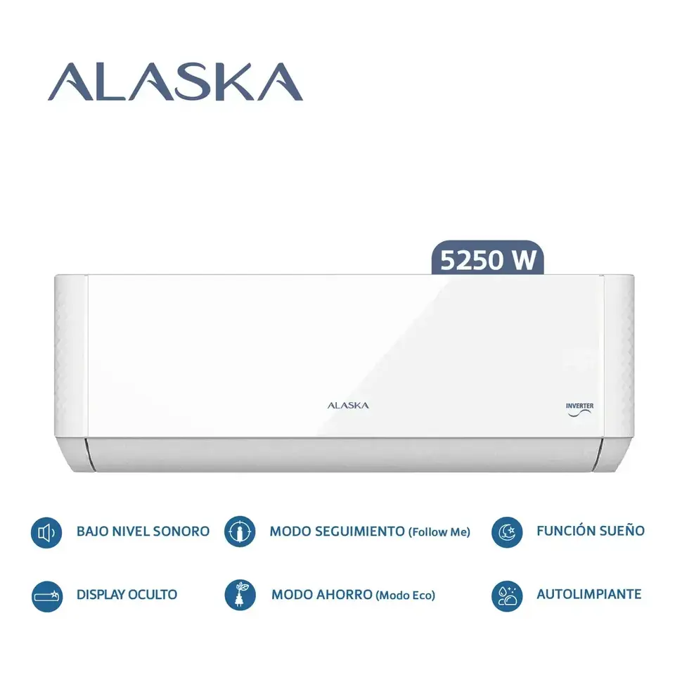 Aire Acondicionado ALASKA 5250w Inverter - ASIE52WCLW