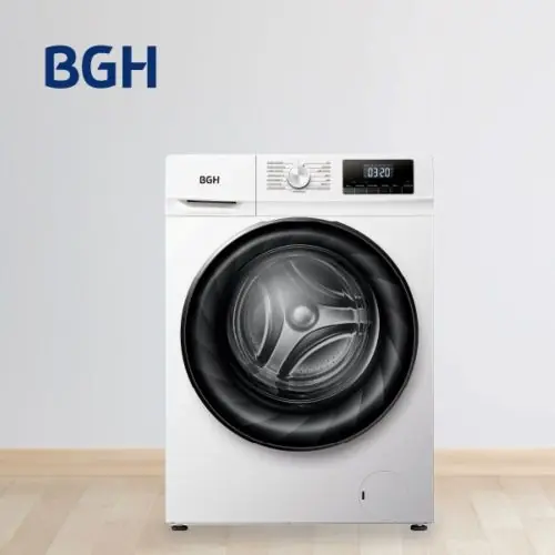 LAVASECARROPAS BGH 10KG 1400RPM INVERTER BLANCO - PRIMERA