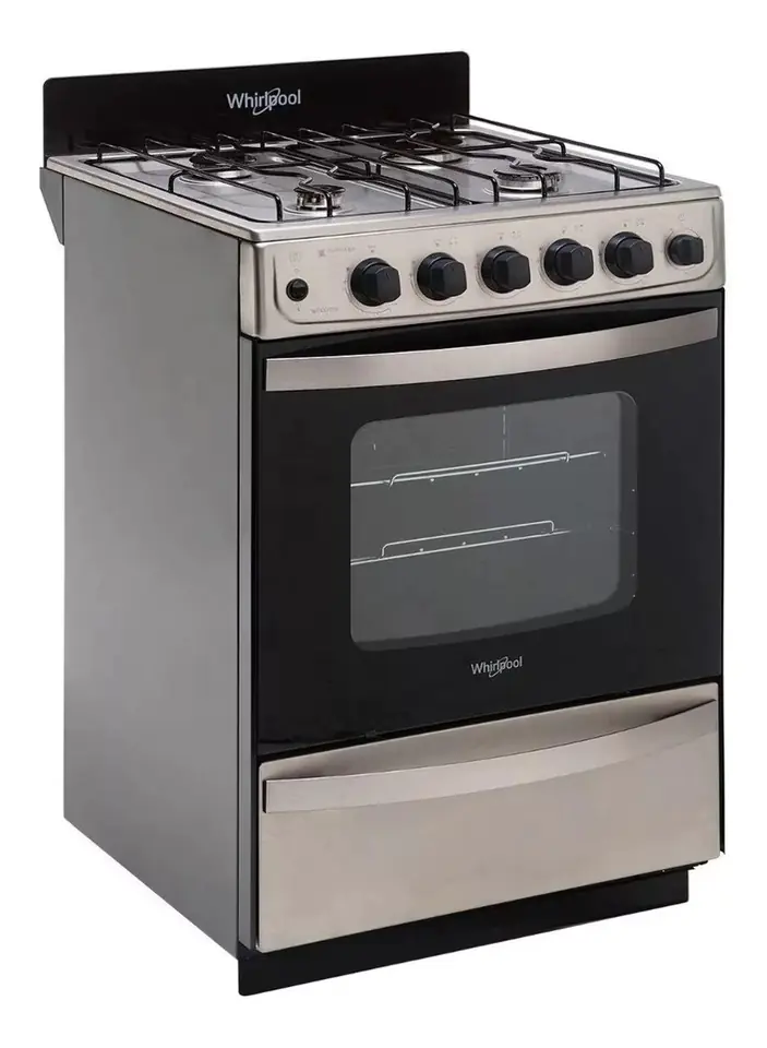 COCINA WHIRLPOOL 4 QUEMADORES  WFX57DWDNA ACERO - PRIMERA