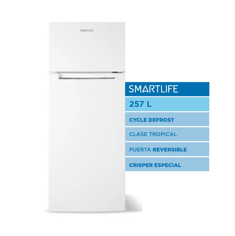 Heladera SMARTLIFE 257L Ciclica Blanca - SL-RFH260WH