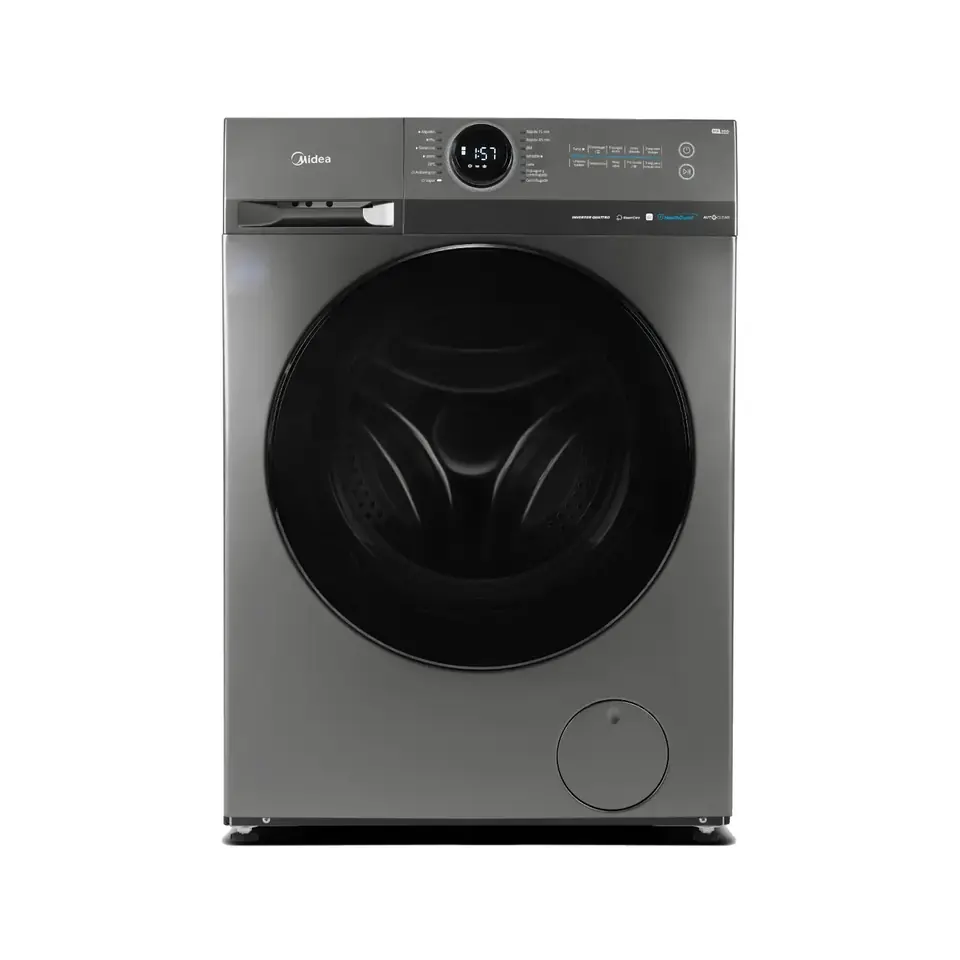 Lavarropas MIDEA Lunar Inverter 10,5 Kg Titanium Wifi - MF200W105WB/T-A1