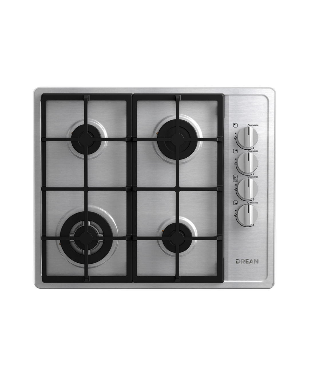 ANAFE DREAN A GAS 60CM ACERO - PRIMERA