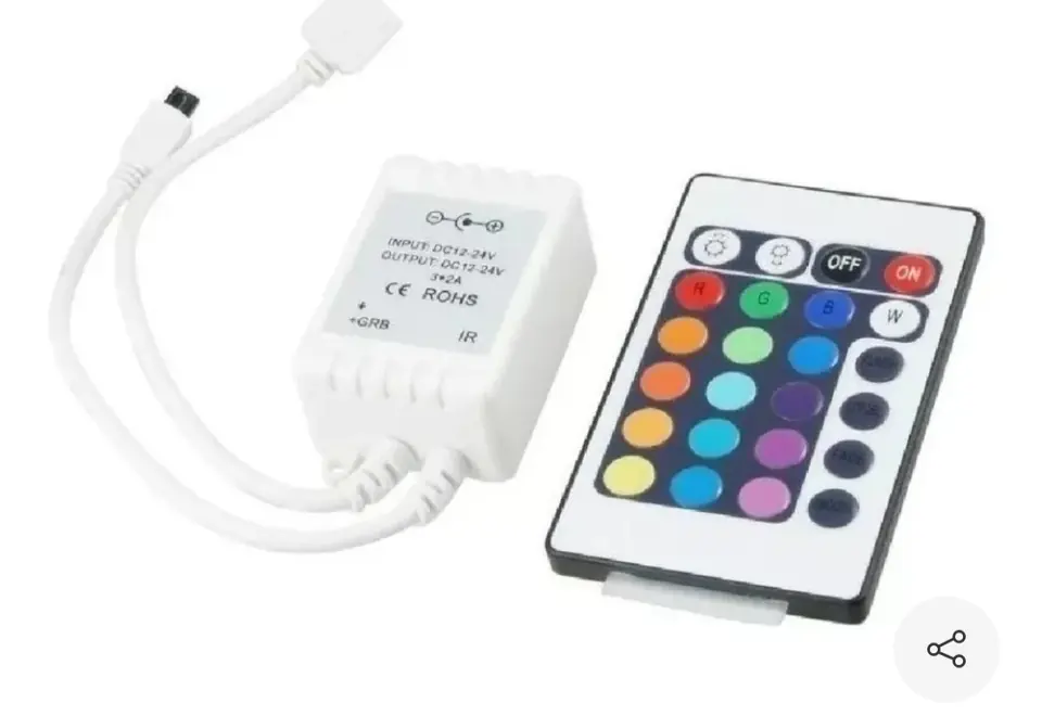 Controladora Led Rgb 24 Teclas Botones 6a Control Remoto