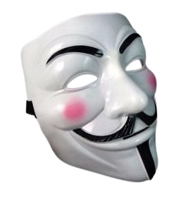 Máscara Guy Fawkes (V De Venganza) - Anonymous - Vendetta - Rígida - CALIDAD