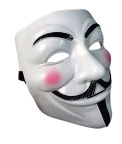 Máscara Guy Fawkes (V De Venganza) - Anonymous - Vendetta - Rígida - CALIDAD