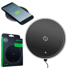 BASE DE CARGA INALÁMBRICA NOGA NG-Q05 - 15W - SÓLO PARA TELÉFONOS CON TECNOLOGÍA QI (POR CONTACTO)