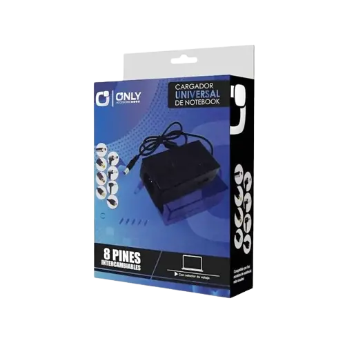 CARGADOR UNIVERSAL PARA NOTEBOOKS Y NETBOOKS ONLY
