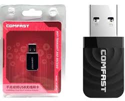 PLACA DE RED WIFI USB COMFAST CF-812AC - 1300MBPS - DUAL BAND - NANO