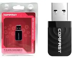 PLACA DE RED WIFI USB COMFAST CF-812AC - 1300MBPS - DUAL BAND - NANO