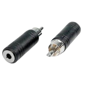 ADAPTADOR CONECTOR PLUG 3.5 A RCA MACHO