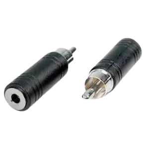 ADAPTADOR CONECTOR PLUG 3.5 A RCA MACHO