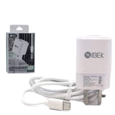 CARGADOR IBEK TIPO C - IB-2602 - 2.6A - CABLE DESMONTABLE