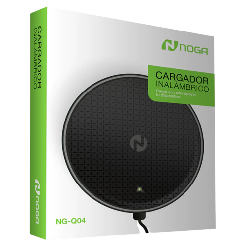 BASE DE CARGA INALÁMBRICA NOGA NG-Q04 - 5W - SÓLO PARA TELÉFONOS CON TECNOLOGÍA QI (POR CONTACTO)