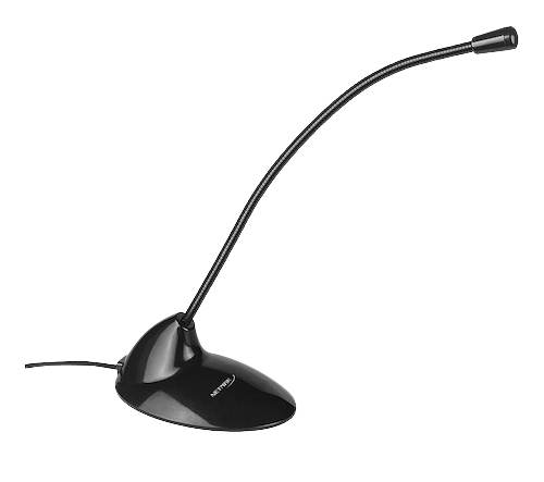 MICRÓFONO DE PC /  LAPTOP CUELLO DE CISNE NETMAK NM-MC3 PLUG AND PLAY