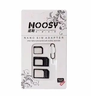 ADAPTADOR NANO SIM EN BLISTER NOOSY ORIGINAL
