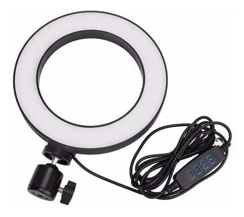 ARO DE LUZ LED SEISA 8" (20.5 CM) - BLANCA - 3 TEMPERATURAS