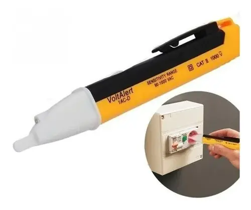 LÁPIZ TESTER ALERTA DE VOLTAJE CON LUZ Y BUZZER