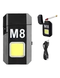 ENCENDEDOR ELECTRÓNICO RECARGABLE + POTENTÍSIMA LINTERNA