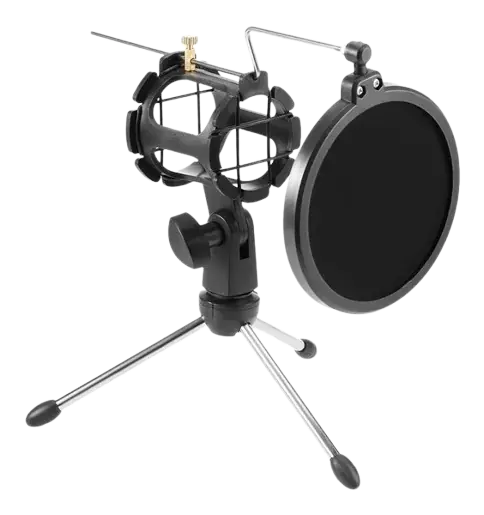 KIT DE SOPORTE DE MESA MICRÓFONO CON TRÍPODE Y FILTRO ANTIPOP SUONO