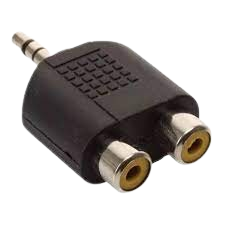 ADAPTADOR PLUG 3.5 STEREO M A 2 RCA H