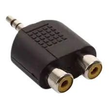 ADAPTADOR PLUG 3.5 STEREO M A 2 RCA H