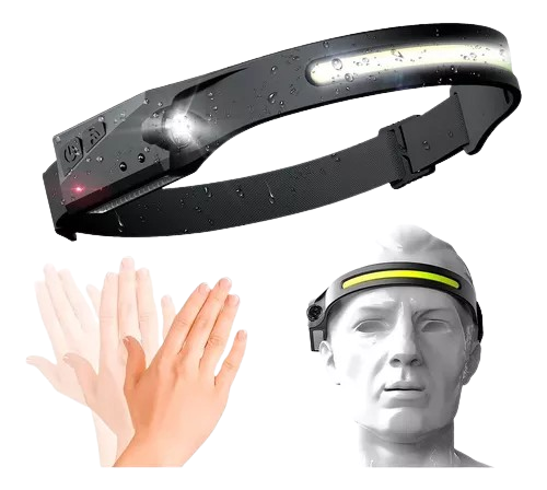 LINTERNA MINERA LED CON SENSOR - RECARGABLE USB