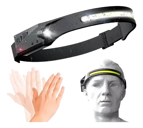 LINTERNA MINERA LED CON SENSOR - RECARGABLE USB