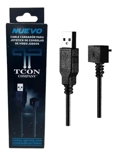 CABLE CARGADOR PARA JOYSTICK DE CONSOLAS PS4 TCON - CARGA RAPIDA