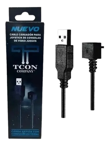 CABLE CARGADOR PARA JOYSTICK DE CONSOLAS PS4 TCON - CARGA RAPIDA