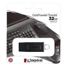 PENDRIVE USB 3.2 DataTraveler Exodia Kingston de 32 GB.