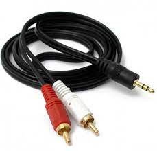 CABLE 2 RCA MACHO A PLUG 3.5 STEREO