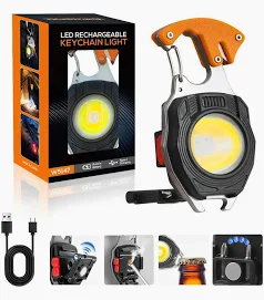LLAVERO MULTIFUNCIÓN SUPERVIVENCIA - CAMPING - PESCA - 6 MODOS DE LUZ