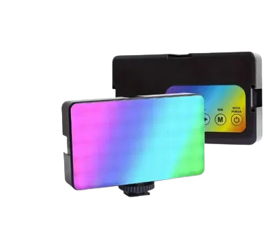 PANEL DE LUZ DE PORTATIL M140 (RGB) - TIME LED-83003 - RECARGABLE