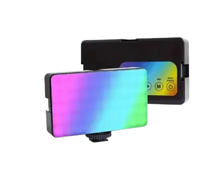 PANEL DE LUZ DE PORTATIL M140 (RGB) - TIME LED-83003 - RECARGABLE