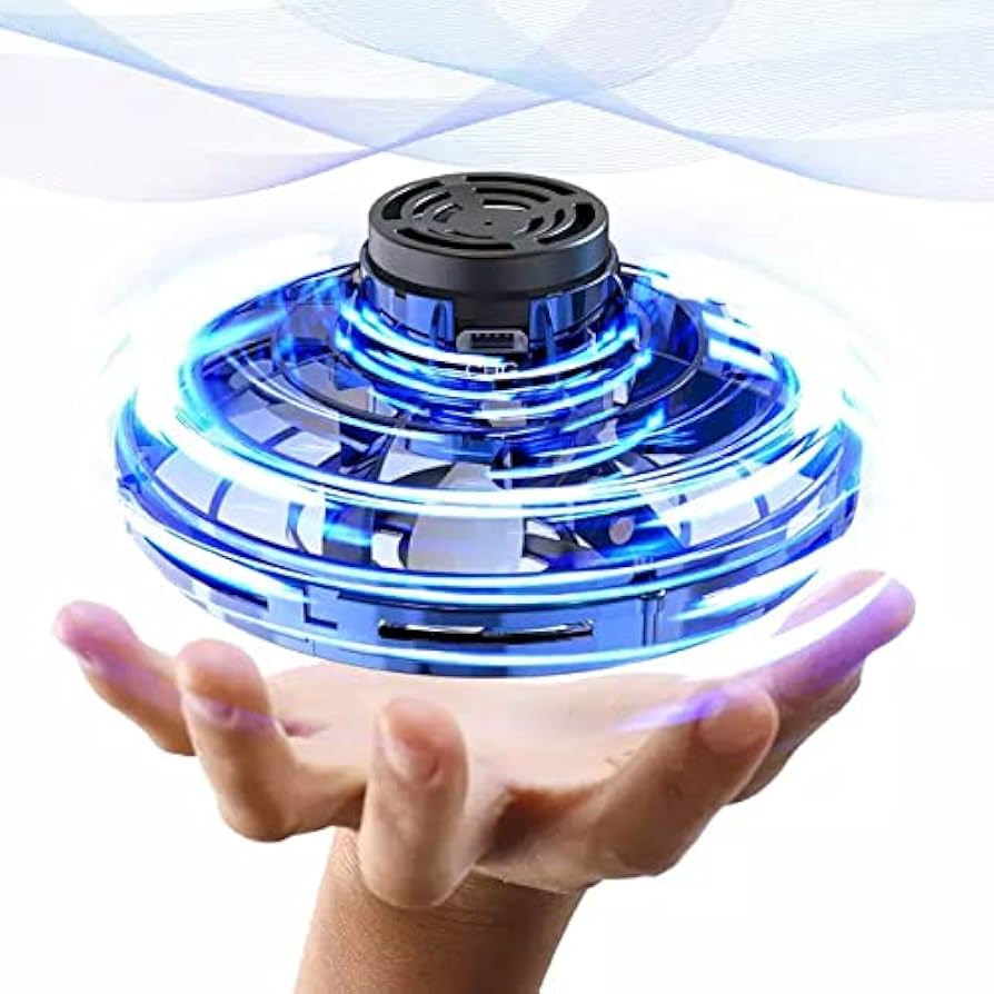 SPINNER OVNI VOLADOR A INDUCCIÓN 360° - LUCES LED RGB - RECARGABLE