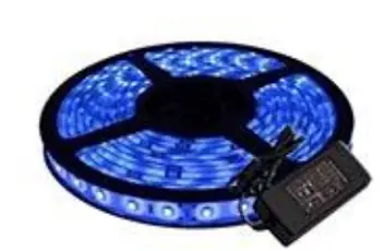 TIRA DE LED AZUL MULTIEFECTO AUTOMÁTICO - CONTROLADOR INCORPORADO -  5 MTS.