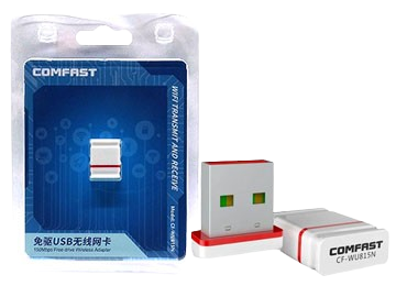 PLACA DE RED WIFI USB COMFAST CFWU815N - 150MBPS - 2.4GHZ - MINI NANO