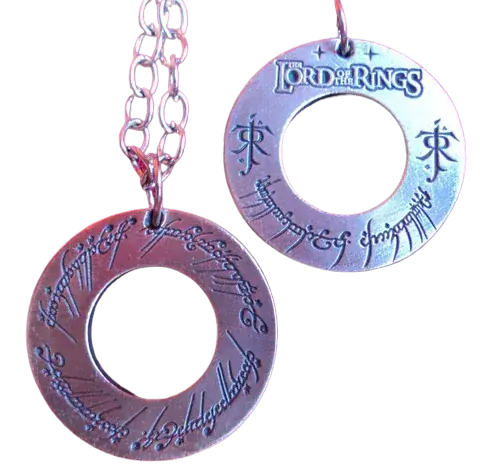 DIJE ANILLO ÚNICO SEÑOR DE LOS ANILLOS - CON CADENA SIMPLE