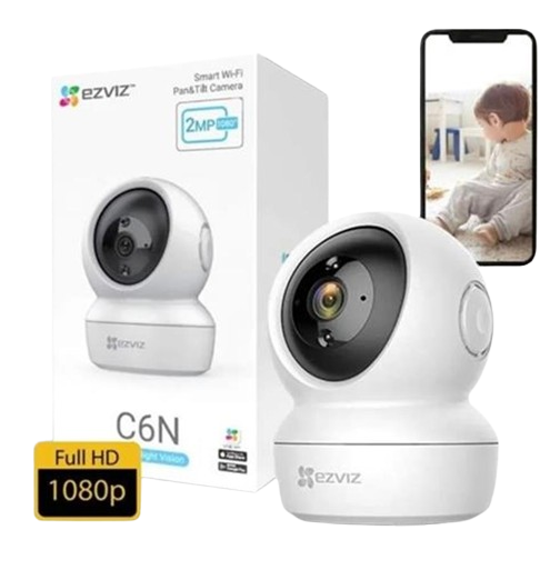 CÁMARA SMART HOME INTERIOR EZVIZ MODELO C6N - FULL HD (1080P) - 360º