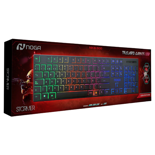 TECLADO GAMER RETROILUMINADO RGB - NOGA NKB-500