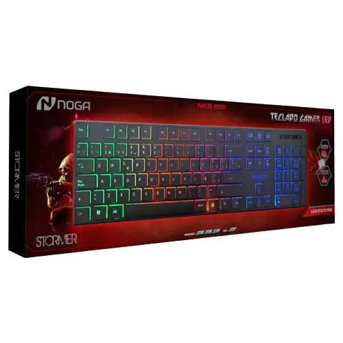 TECLADO GAMER RETROILUMINADO RGB - NOGA NKB-500