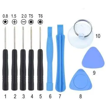 KIT DE HERRAMIENTAS REPARACIÓN DE CELULARES - 11 PIEZAS