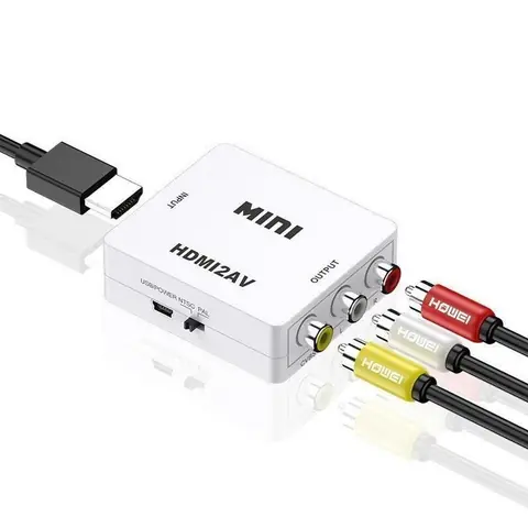 ADAPTADOR HDMI A AV (RCA) 1080P - SCALER - NO ES BIDIRECCIONAL