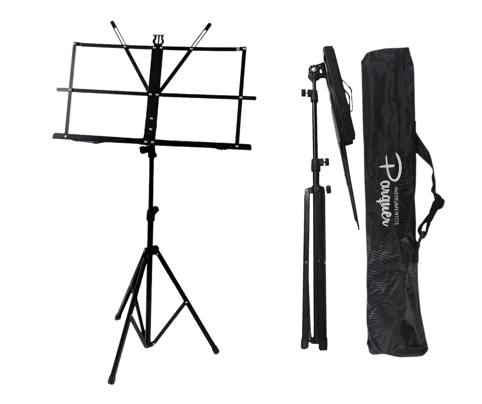 ATRIL PLEGABLE  PARTITURAS PROFESIONAL - METÁLICO - CON FUNDA - PARQUER