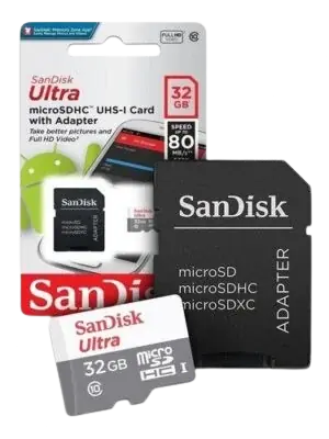MEMORIA MSD 32 GB SANDISK ULTRA - 80 MB/S