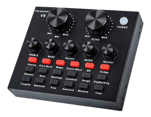CONSOLA DE SONIDO PLACA LIVE V8