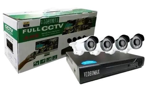 KIT DE CÁMARAS DE SEGURIDAD AHD - 4 CÁMARAS - FULL HD