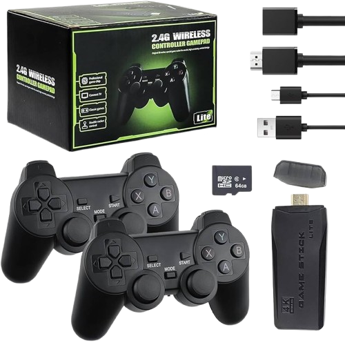CONSOLA RETRO M8 HDMI GAME STICK CON SD 64GB