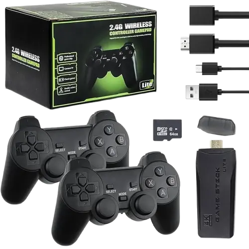 CONSOLA RETRO M8 HDMI GAME STICK CON SD 64GB