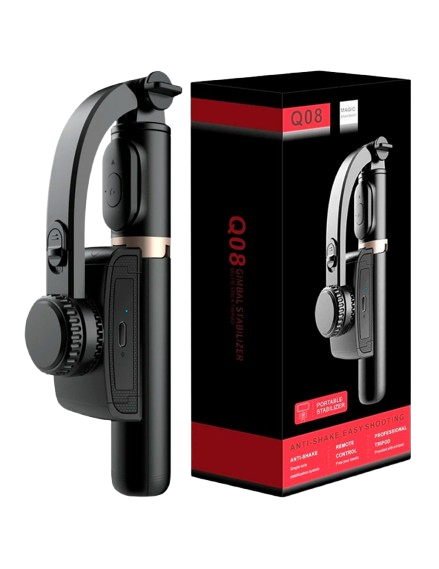 GIMBAL ESTABILIZADOR DE IMAGEN Q08 - 360° - BT